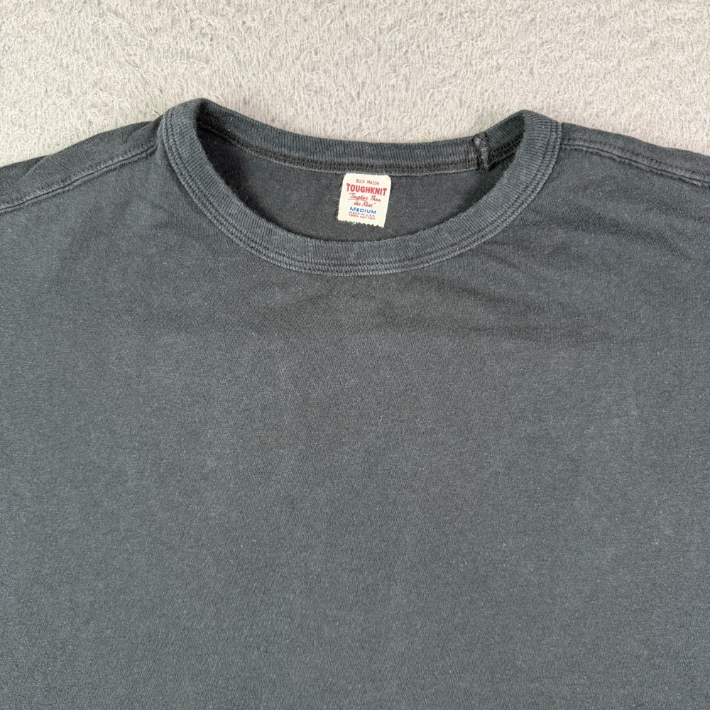Buck Mason ToughKnit T-Shirt Mens M Vintage Black Short Sleeve Classic Crewneck